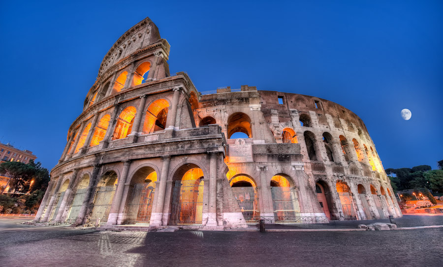 hdr-rome-the-colosseum-by-night