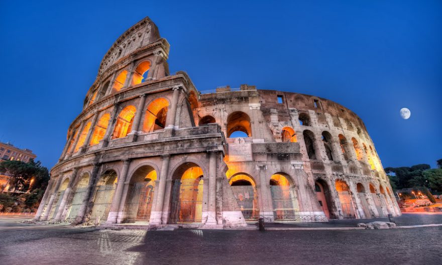 HDR Rome - The Colosseum By Night