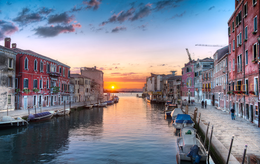 Venice Italy - The Setting Sun