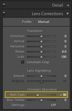 Tutorial fixing chromatic abberations lightroom 3