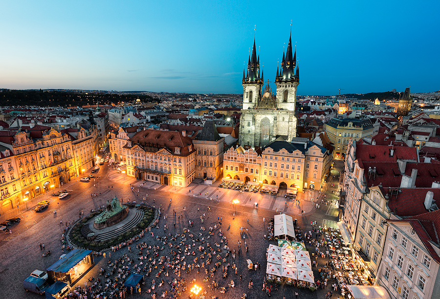Prague By Night Old Town Square Prague By Night Old Town Square