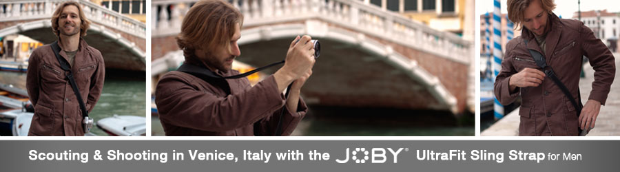 Scouting Venice Italy with the Joby UltraFit Sling Strap