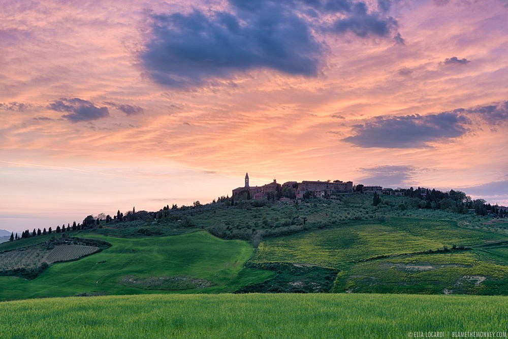Colors In The Sky - Pienza Tuscany - Italy