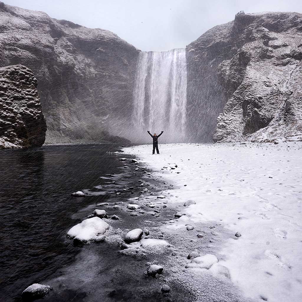 12-Skogafoss-Snow-Selfie-SQ-1025-50q