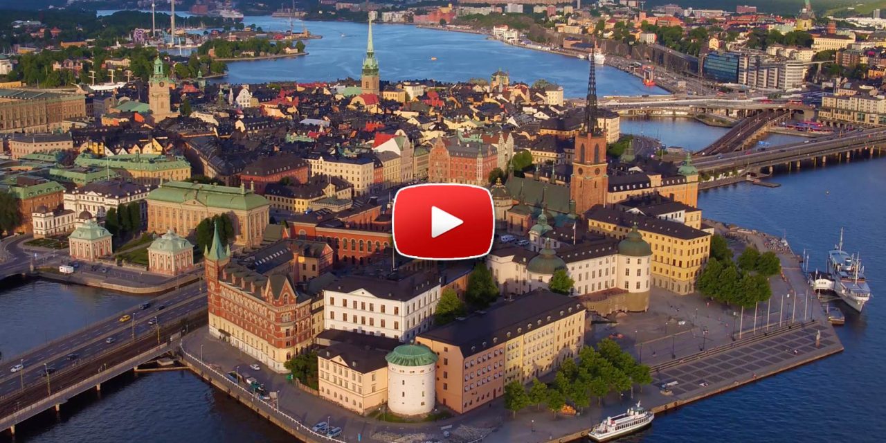 A Drone in Stockholm Sweden